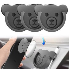 TOPGO Socket Car Mount for Phone Holder Cute Bear Style Silicone Grip Stand w...