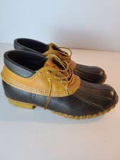 VTG LL Bean Maine Hunting Shoe Gumshoe Duck Low Rain Lace Up Boots Women s SZ 9