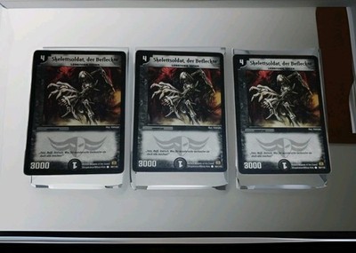Duel Masters Karten Skelettsoldat, der Befleckte x3 - DM01 - 60/110  - Deutsch