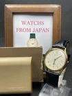 [Near Mint] Vintage SEIKO DOLCE 5E31-6070 Gold Round Quartz Men Watch JAPAN