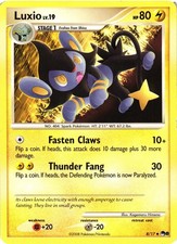 Pokemon TCG  Luxio 8/17 Uncommon Pokemon POP Series 8 HEAVY DMG on eBay