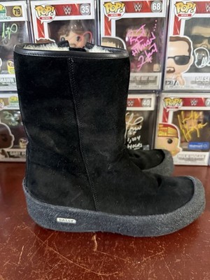 Bally Guard II Sherpa Lined Suede Snow Boots - Black - Women s 7.5