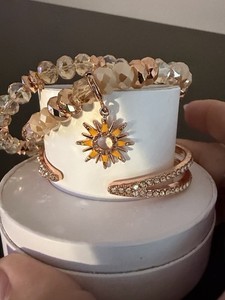 Authentic Ring Bomb Party Here Comes The Sun Charm Bracelet Rose Gold Plated RBP6935