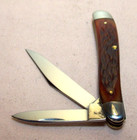 1950 to 1964~CASE XX~MINT UNUSED~6220 DARK RED BONE 2 BLADE PEANUT POCKET KNIFE~ — photo 8