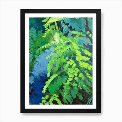 Südlicher Jungfernhaarfarn Cézanne St gerahmtes Wandbild Poster Leinwanddruck Bild