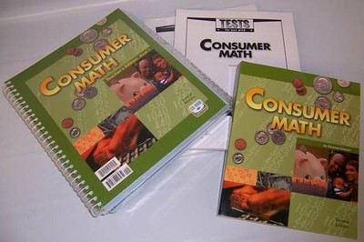 BJU Bob Jones 11th 12th grade CONSUMER MATH 12 Student Text Teacher COMPLETE SET