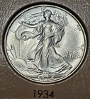 1934 P Philadelphia Walking Liberty Half Dollar Silver 50 Cents 50C .50