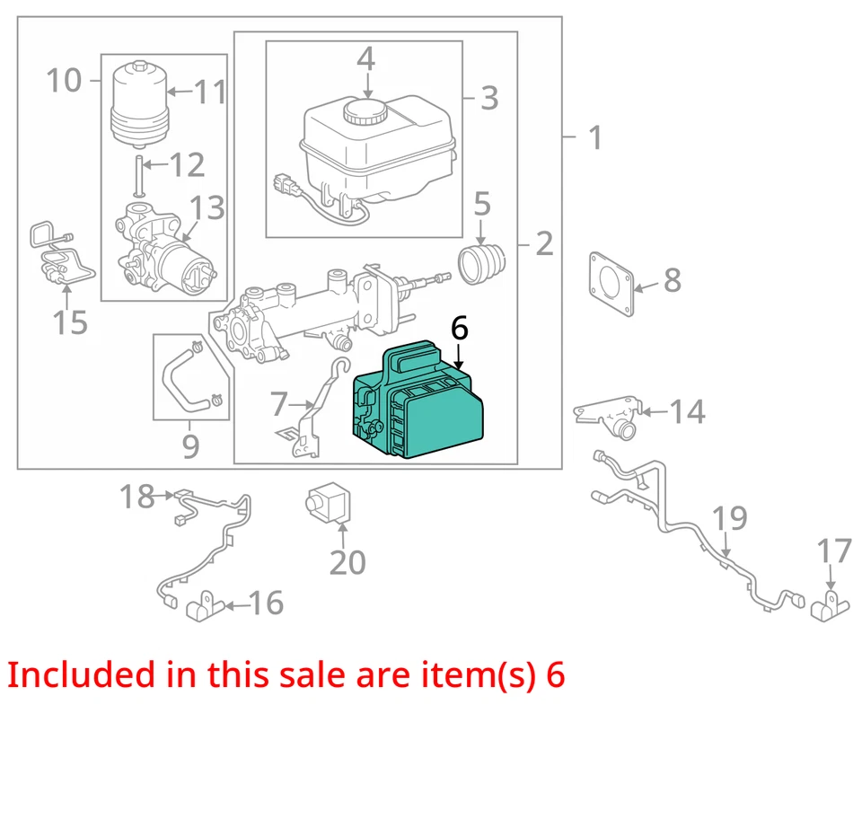 ABS Pump Anti-Lock Brake Part Actuator And Pump Assembly Fits 11 LEXUS LX570 303 Foto 3 de 4
