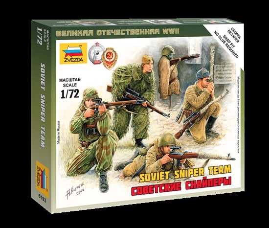 Zvezda 6193 - 1/72 Wargame Addon Soviet Snipers - New