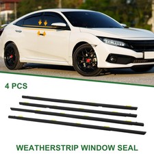 4pcs Weatherstrip Window Seal No.72410s5a003 For Honda Civic 2001-2005 Black 4pcs Weatherstrip Window Seal No.72410s5a003 For Honda Civic 2001-2005 Black