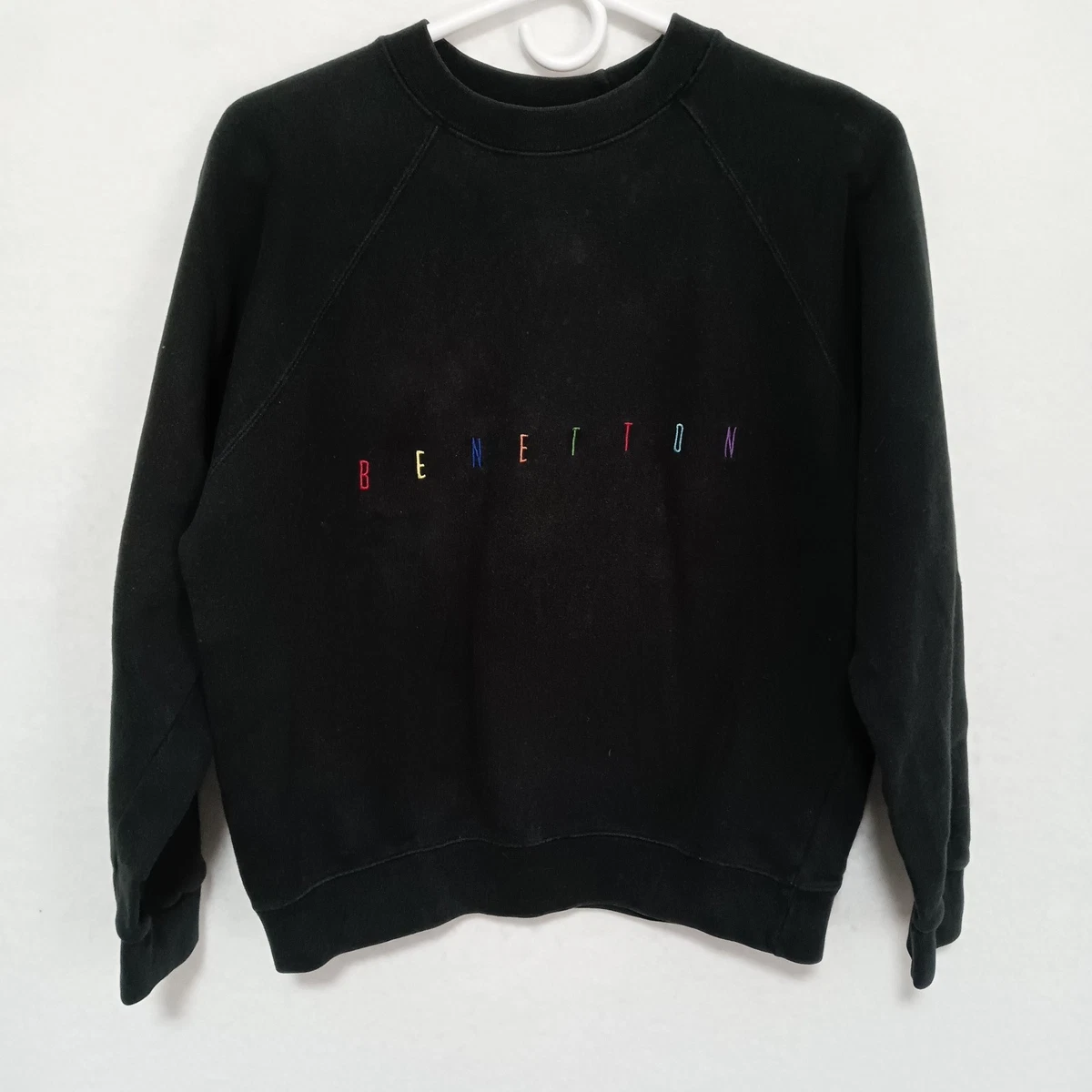 Sweat Fille Vintage United Colors Of Benetton – Rouge – Taille 12 Ans – Occasion