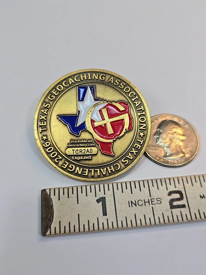 Texas Geocaching Association Challenge Coin 2006 Inks Lake State Park - Image 4 of 4