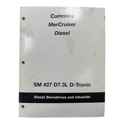Cummins MerCruiser Diesel SM #27 D7.3L D-Tronic, 90-861784-1 (2002)