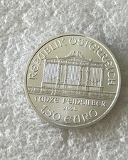 2026 Silver Austria Philharmonic Silver 1 oz .999 fine 1.5 euro BU 1oz coin 97.52 per troy oz