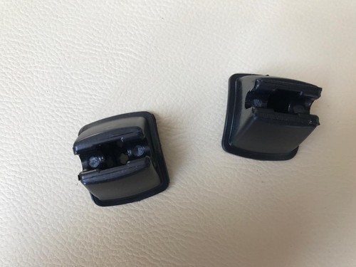 2x Clips Halterung SCHWARZ für Sonnenblenden für Mercedes W113 250SL + 280SL NEU - Picture 2 of 3