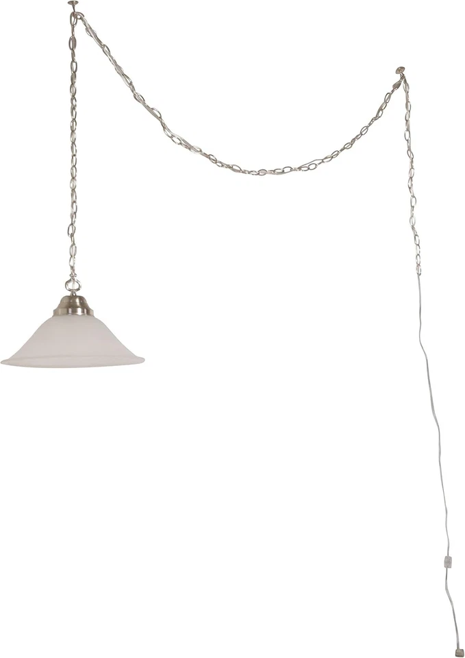 Design House Millbridge 1-Light Pendant Light, Satin Pendants, Nickel  - Image 3 of 4