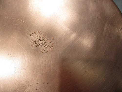 Vintage Revere Ware 16 Qt. Quart Copper Bottom Stock Pot W/Lid Clinton, ILL - Picture 5 of 16