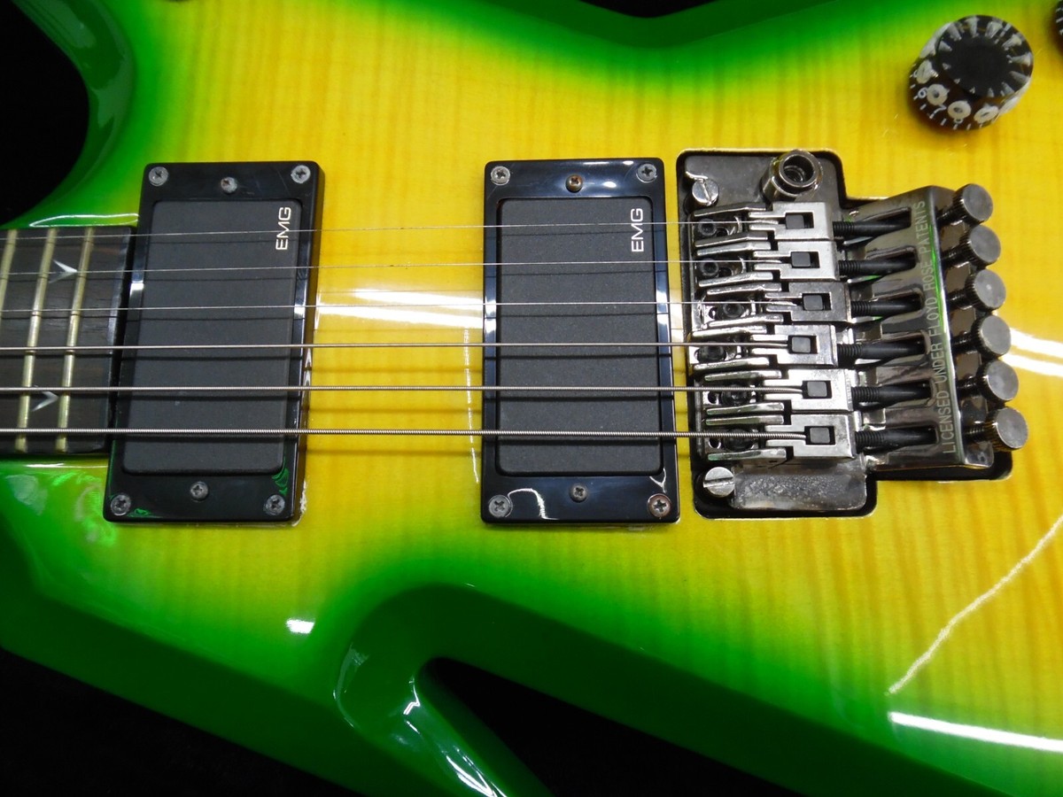 Dean Dime Razorback RZR255 7 String Electric Guitar - Yellow