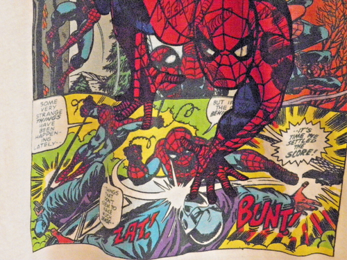 Spider-Man Marvel Cartoon Grafik T-Shirt - Erwachsene Größe XL SEHR SCHÖN wenig benutzt - Bild 5 von 8