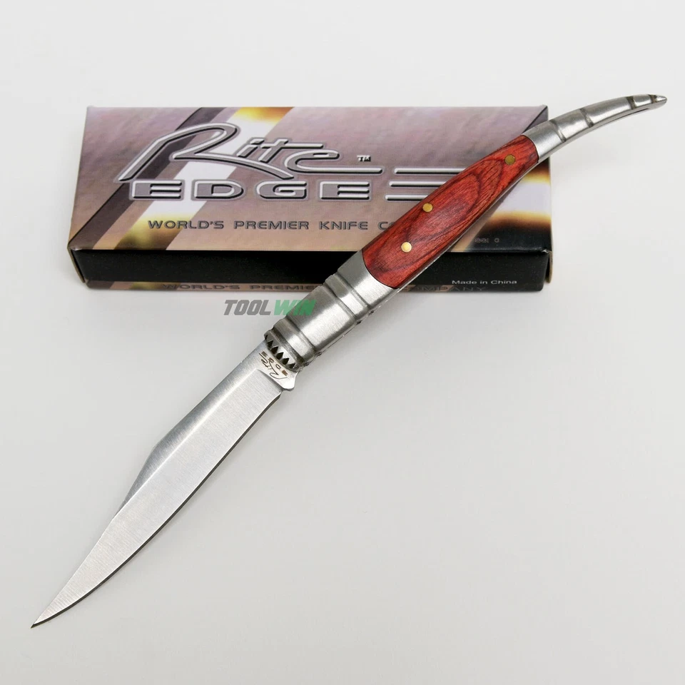 Spanish Toothpick 4" Folding Pocket Wood Handle Paring Fruit Knife NEW - Image 2 of 4