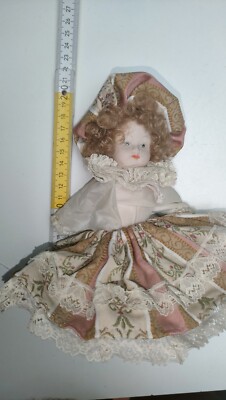 Bambola Di Porcellana Pezzo Unico Doll Retrò Vintage Da - Main Image