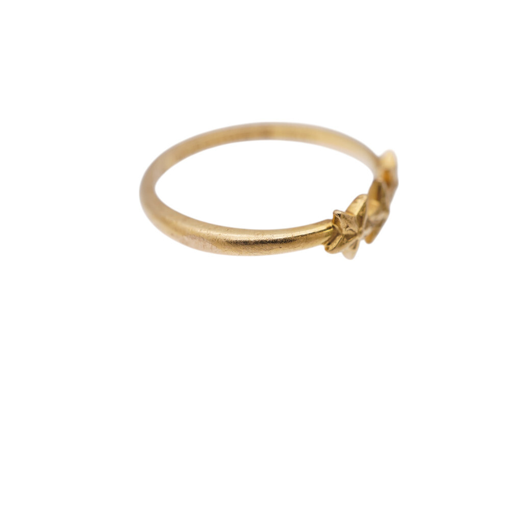 CHROME HEARTS bubblegum 3 star Ring K22 Yellow Gold #8(JP CHROME HEARTS bubblegum 3 star Ring K22 Yellow Gold #8(JP