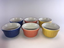 (B3) 6 Kleine Auflaufformen Pfitzauf Muffin Crème brulé Gratin Keramik bunt
