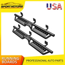 Drop Step Bars For 2019-2026 Dodge Ram 1500 Crew Cab Running Boards Two-Stair