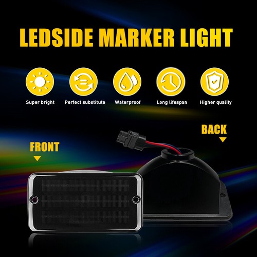 Dynamic LED Front Side Marker Bumper Signal Light For 1997-2006 Jeep Wrangler TJ - Picture 8 of 12