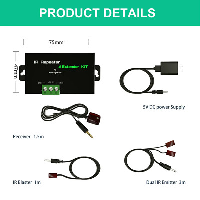 Infrarot Empfänger Extender Kit - Steuerung mehrerer Home Smart IR Fernbedienung Infrarot S