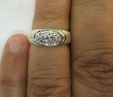 14K Gold Diamond Wedding Band Diamond 1/3 Carat G-VS2  3.90 Grams