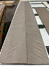 Vintage FIGURED Oak Raw Wood Veneer 2 sheets 128'' x 10'' 234V