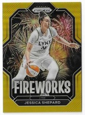 2023 Panini Prizm #15 Jessica Shepard Fireworks Gold Prizm 10/10