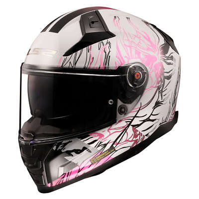 Integral Helm LS2 Ff811 Vector II Darflo Weiß Glänzend Pink