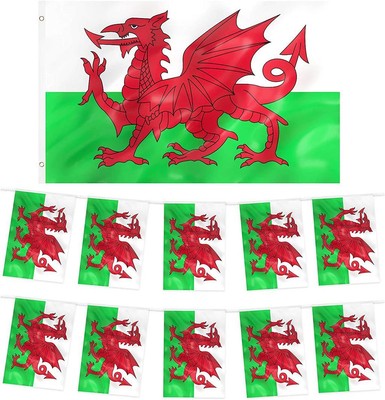 Wales Team Decorations Wales Flag or wales Bunting Rugby Six Nations decorations