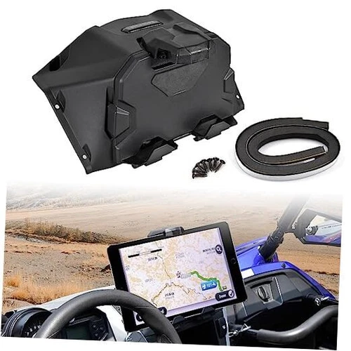  Electronic Device Mounts with Storage Box Organizer Tray for Yamaha YXZ 1000
