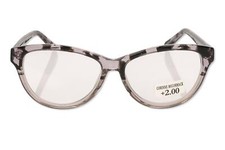Women's Corinne McCormack 'Jenna' 50mm Reading Glasses Grey Black 2.00