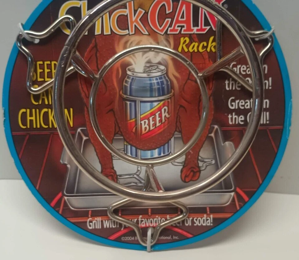 Bayou Stainless Steel Beer Can ChickCan Chicken Rack NEW Foto 4 de 4