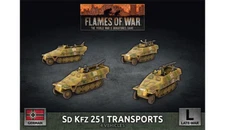 Sd Kfz 251 Transports German Late War Flames of War NEW