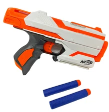 Nerf Sidestrike Blaster Single Shot Orange and White Nerf Blaster Used Works