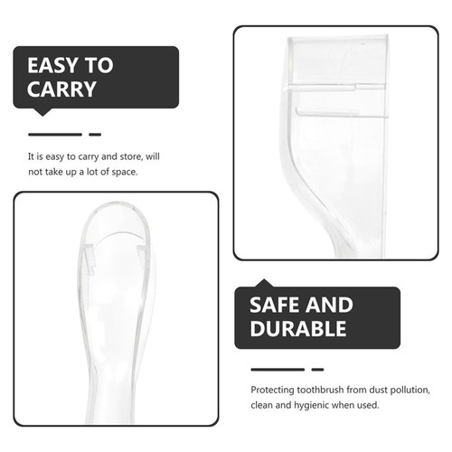 8 Pcs Toothbrush Cover Covers Portable Heads Protective Travel Toothbrushes - Imagen 2 de 12