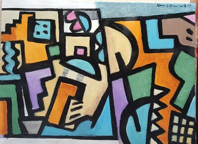 abstract study  oil painting 24inx18in  by ronald allen 2017 / 2486