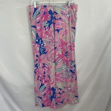 Lilly Pulitzer Pants Sz MEDIUM Lorena Easy Breezy Palazzo Wide Leg Pant 32