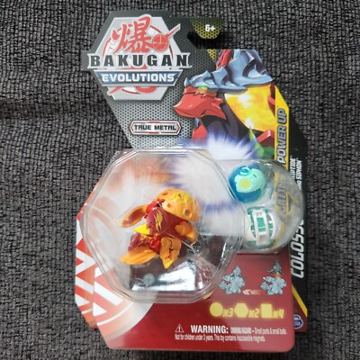 Bakugan Evolutions Pyrus Platinum Colossus True Metal with Nanos Riptide, Siphon