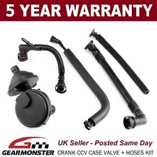 CRANK CCV CASE VALVE + HOSES KIT FITS BMW E46 320i 325i 330i 520i 525i 530i E39