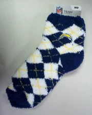 Los Angeles Chargers of San Diego Women's Sleep Soft Socks Medium Size 6 to 11