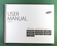 Samsung WB2100F Instruction Manual: Full Color 140 Pages Protective Covers