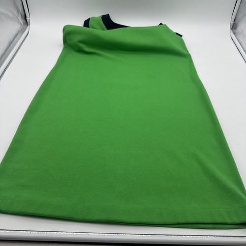 Lauren Ralph Lauren Womens Midi Dress Green & Blue Sleeveless Laced Neck Size L - Picture 2 of 10