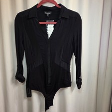 bebe Black Bodysuit NWT