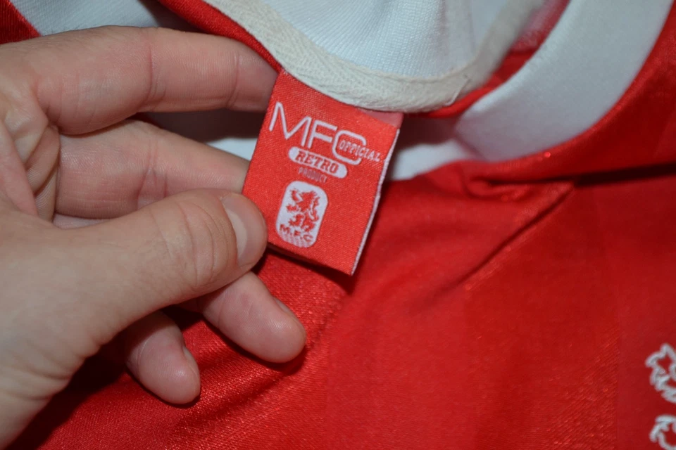 Middlesbrough Home Fotball Shirt 1984-1986 Soccer Jersey Vintage Style SZ XL - Image 3 of 4